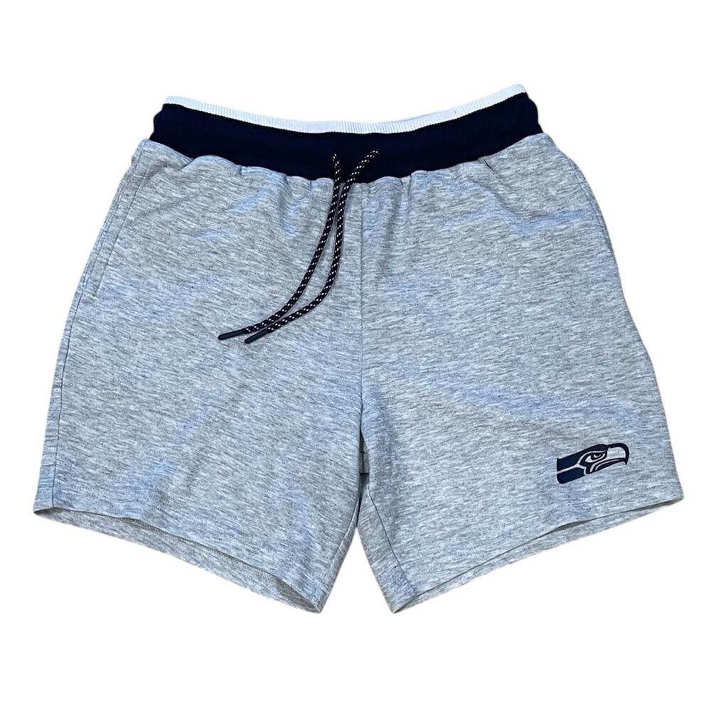 NWOT -NFL Team Apparel Seattle Seahawks Men’s Medium Sweat Shorts Gray Sleepwear